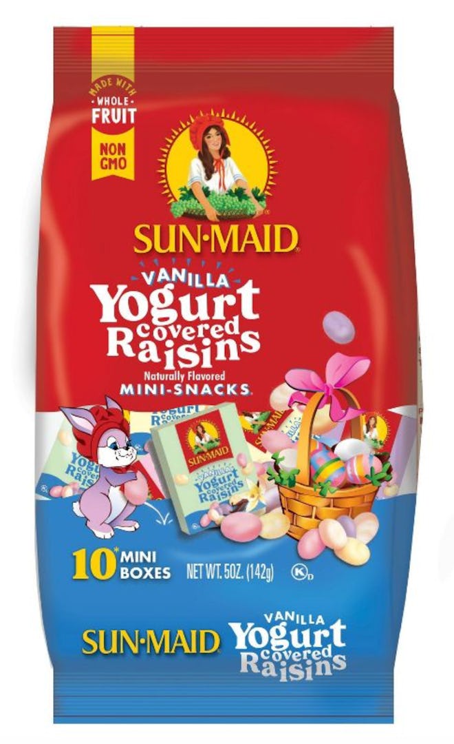 Sun-Maid yogurt raisins are a sweet treat for toddler Easter baskets. 