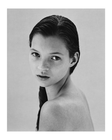 A photo of a young Kate Moss by Jake Chessum