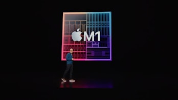 Tim Cook talking about Apple's M1 chips.