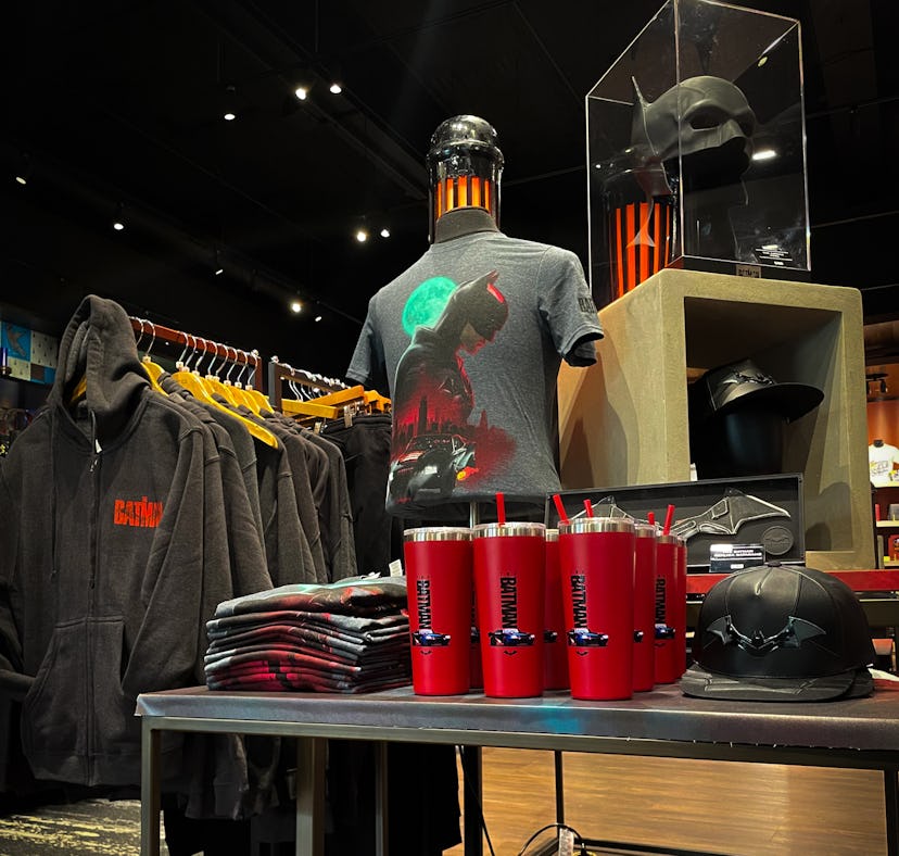 The Warner Bros. Studio Tour store has 'The Batman' exclusive merch.