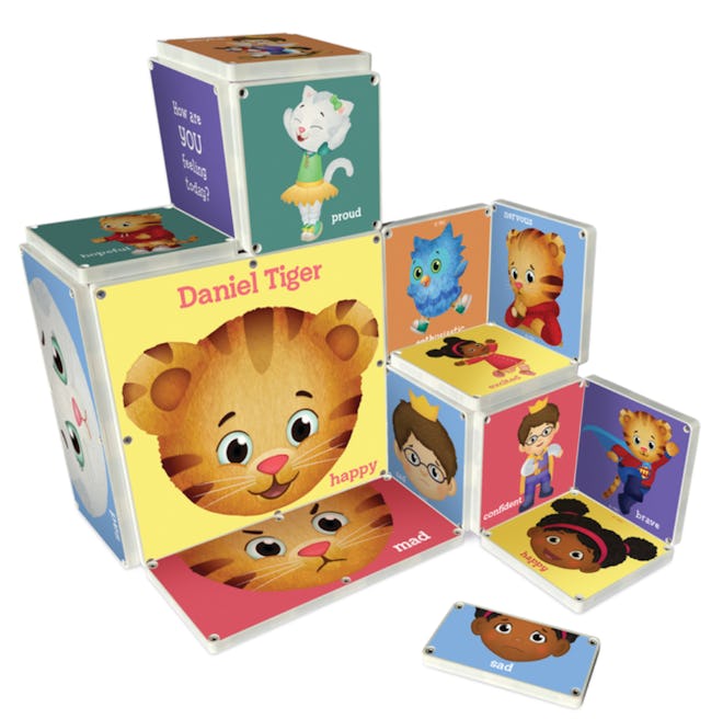 This Daniel Tiger Magna-Tiles set is great for toddler Easter baskets. 