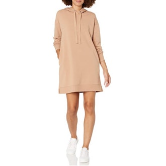 The Drop Iona Long Sleeve Hooded Mini Sweatshirt