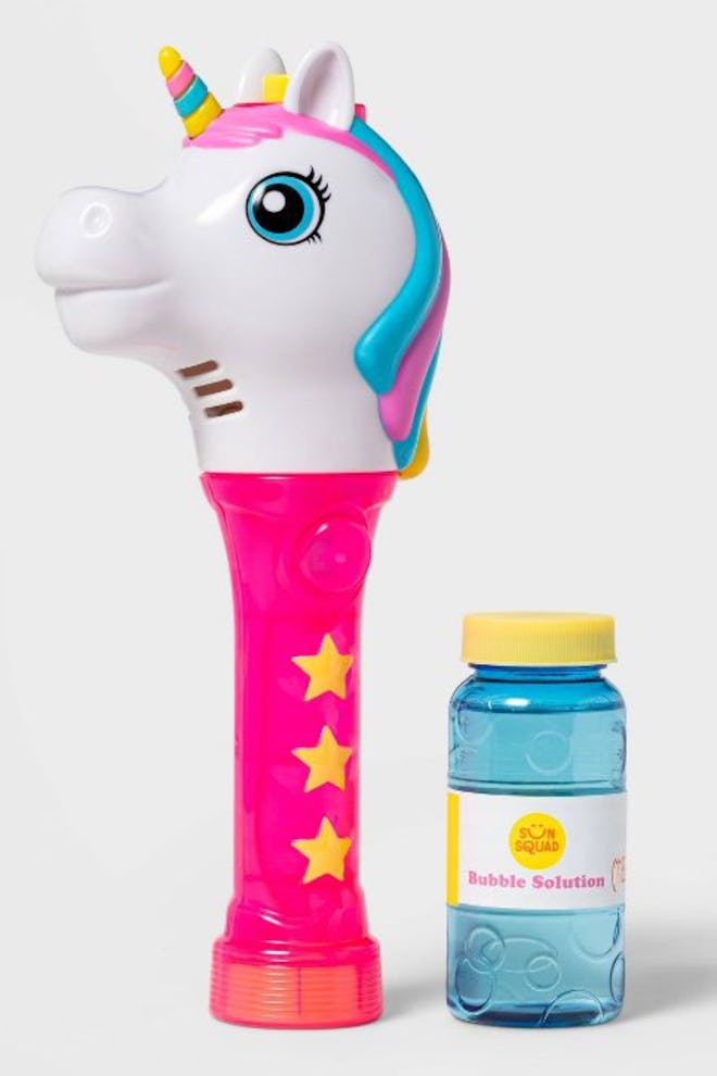 Add this unicorn bubble wand to your toddler's Easter basket. 