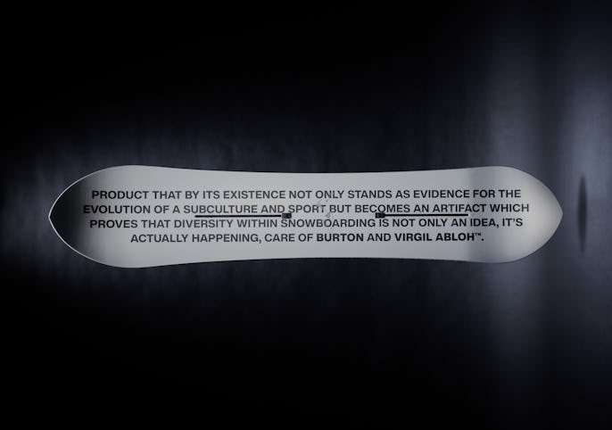 Virgil Abloh Burton Snowboards Collection