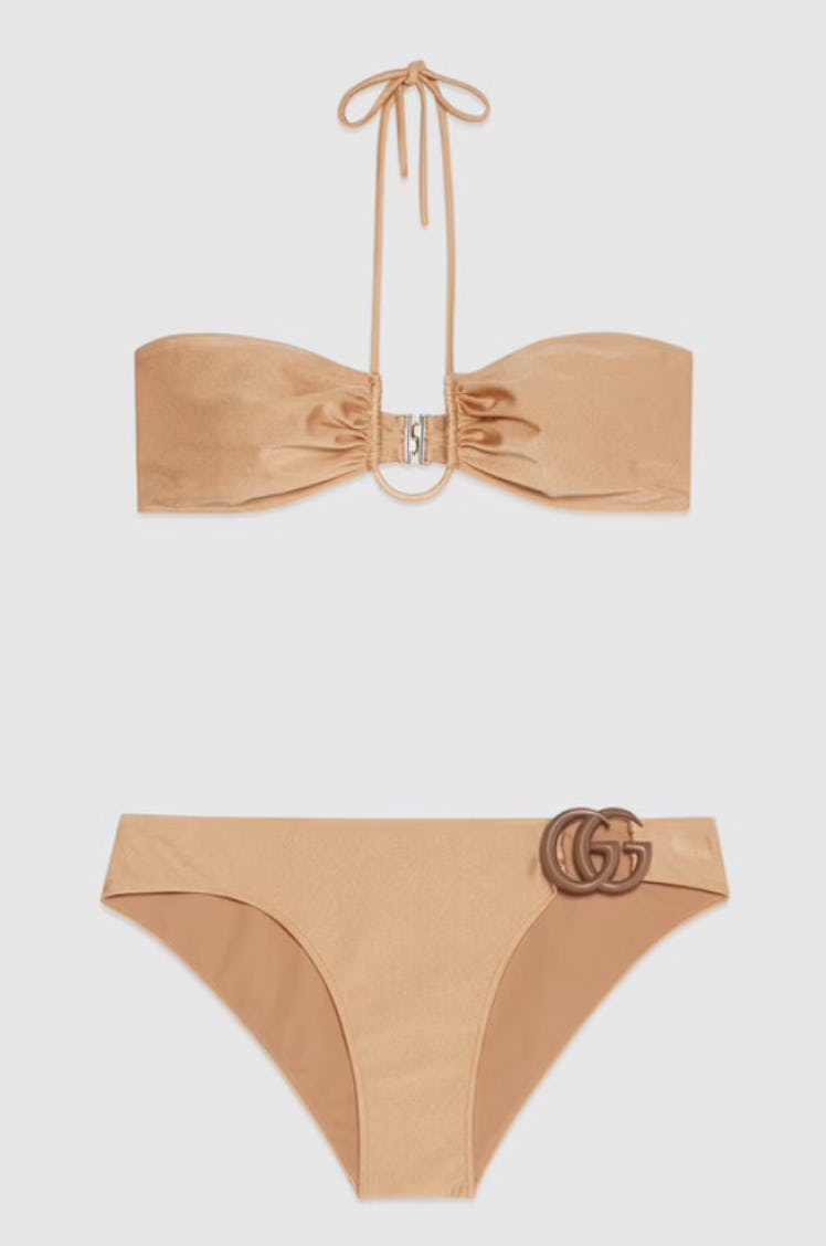 Gucci's Sparkling Jersey Bikini With Double G.