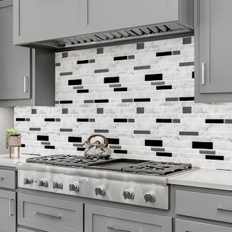 LONGKING Peel & Stick Tile Backsplash
