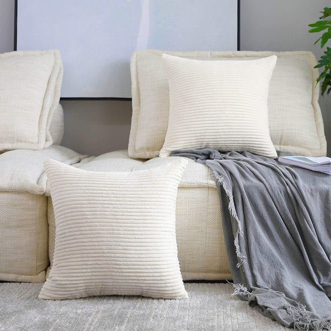 Home Brilliant Throw Pillow Covers (2-Pack)