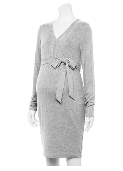 Wrap Dress is cheap maternity clothing