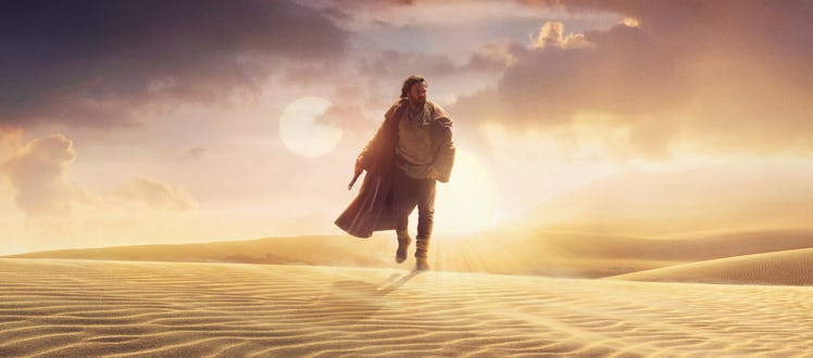 Obi-Wan Kenobi (Ewan McGregor) standing in a Tatooine desert