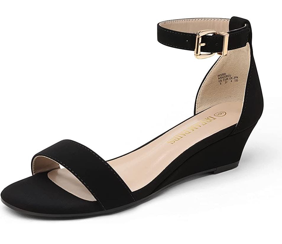 DREAM PAIRS Ingrid Low Wedge Sandals
