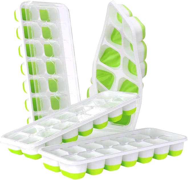 DOQAUS Easy Release Ice Cube Trays (4-Pack)