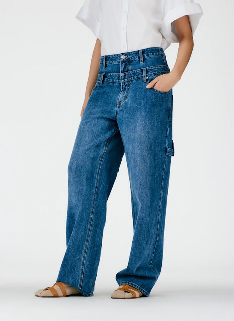 Tibi's Double Waisted Sam Jeans. 