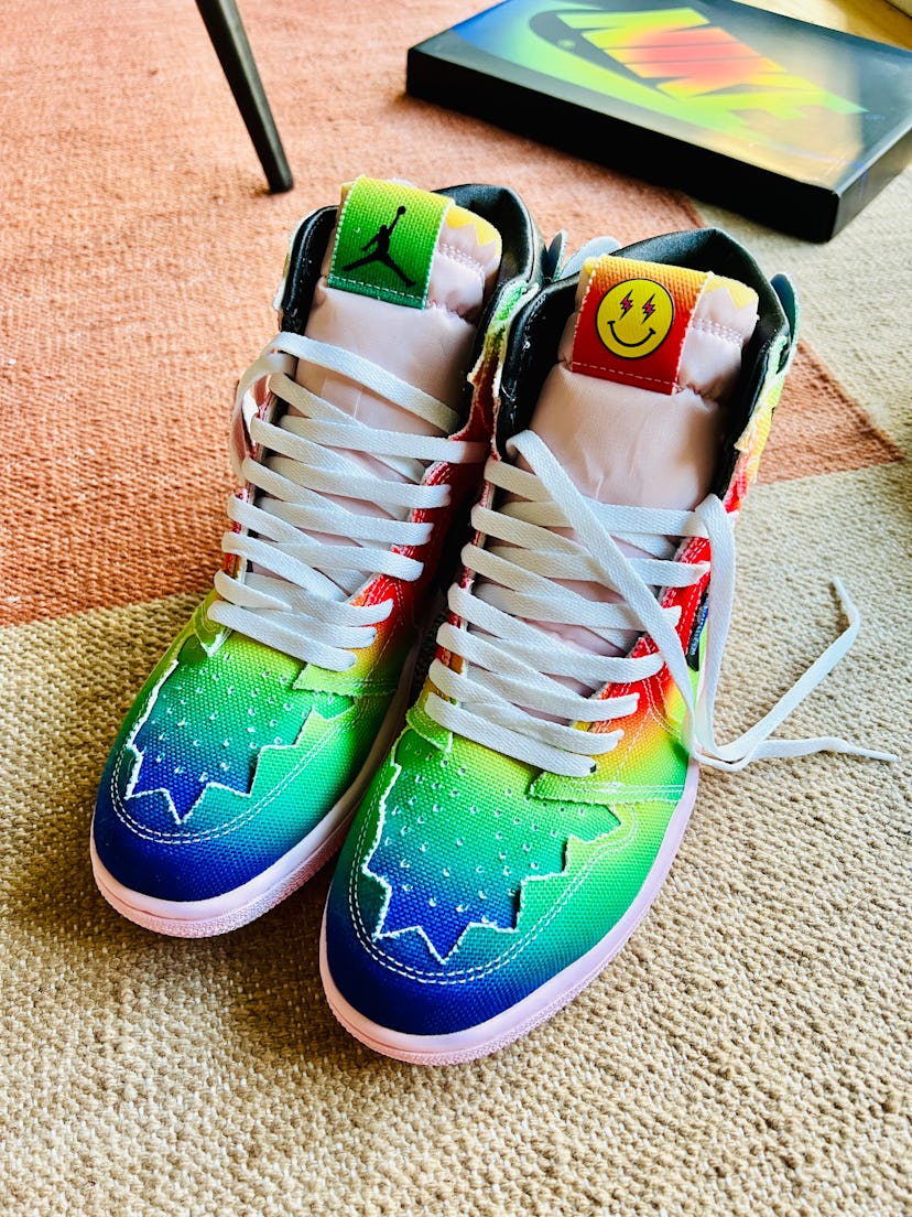 Wearing Nike's J Balvin Jordan 1: The colorful sneaker we needed