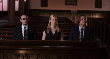 Charlie Cox, Deborah Ann Woll, and Elden Henson in Marvel’s Daredevil