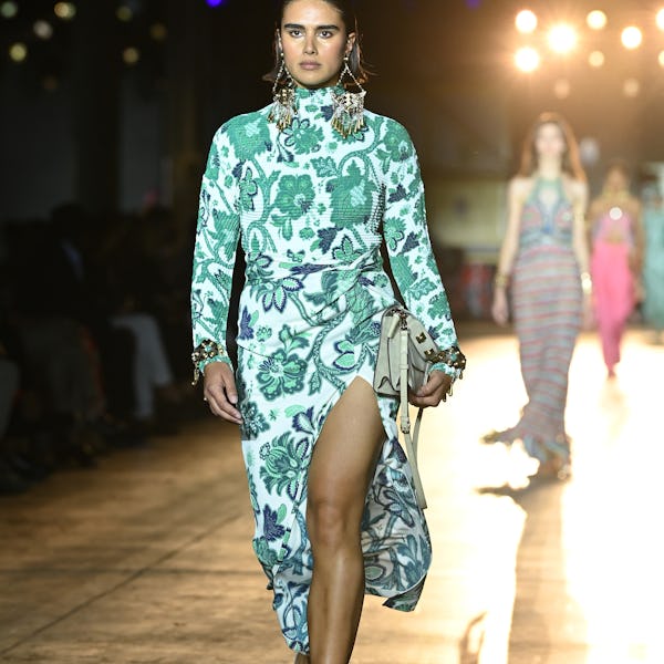 A slit dress from Etro Spring/Summer 2022
