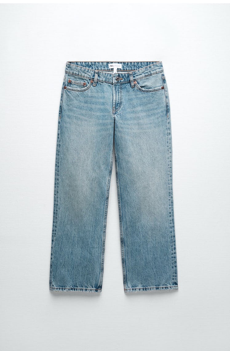 Zara's Low Rise Straight Jeans.