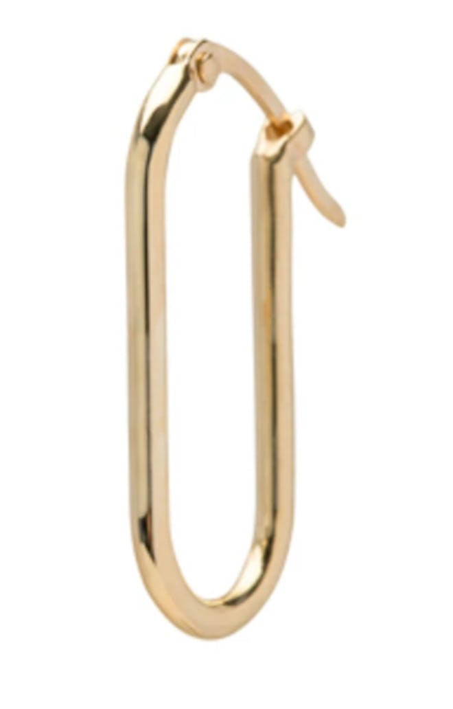 foundrae gold hoop earring