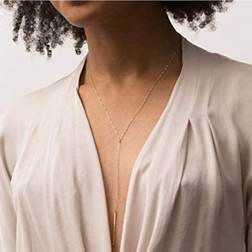 Dcfywl731 Long Geometric Pendant Necklace