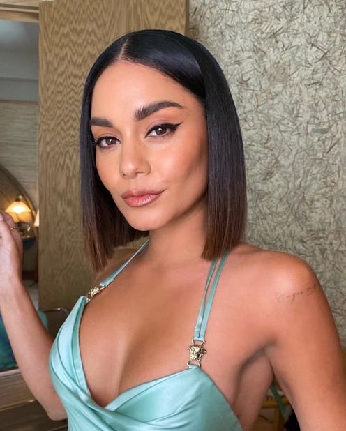 Vanessa Hudgens wearing Charlotte Tilbury Pillow Talk makeup