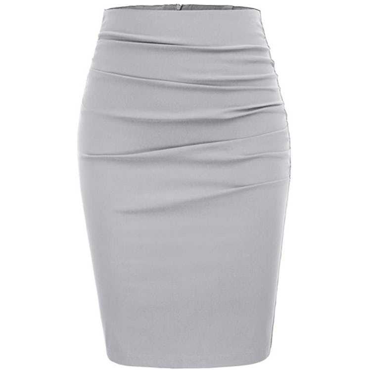 GRACE KARIN Ruched Slim Fit Skirt