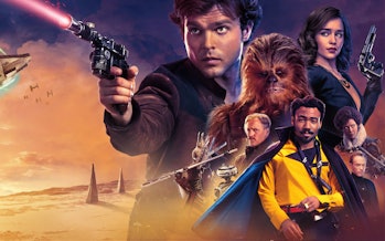 A poster for Solo: A Star Wars Story.