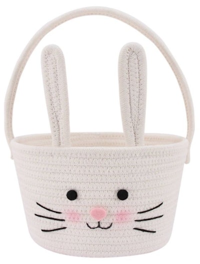 This toddler-friendly Easter basket is shaped like a bunny.