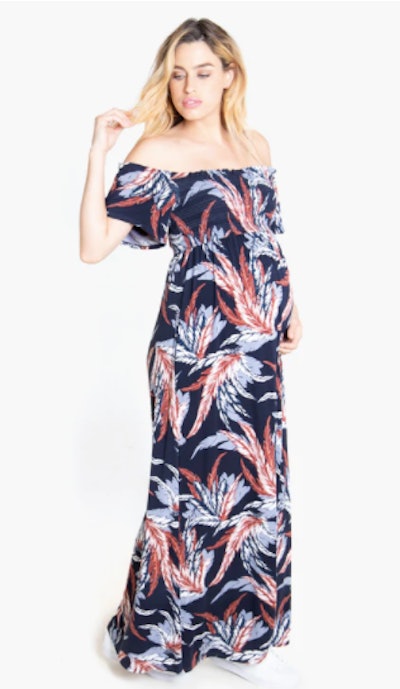 Ingrid & Isabel Off-the-Shoulder Maxi Dress is cheap maternity clothing