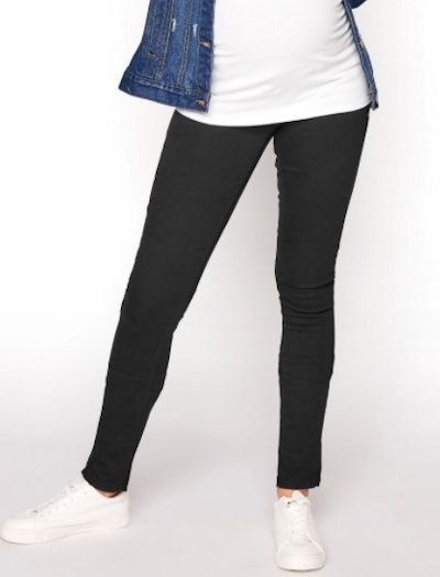 Long Tally Sally Maternity Black Skinny Jeggings are cheap maternity clothes