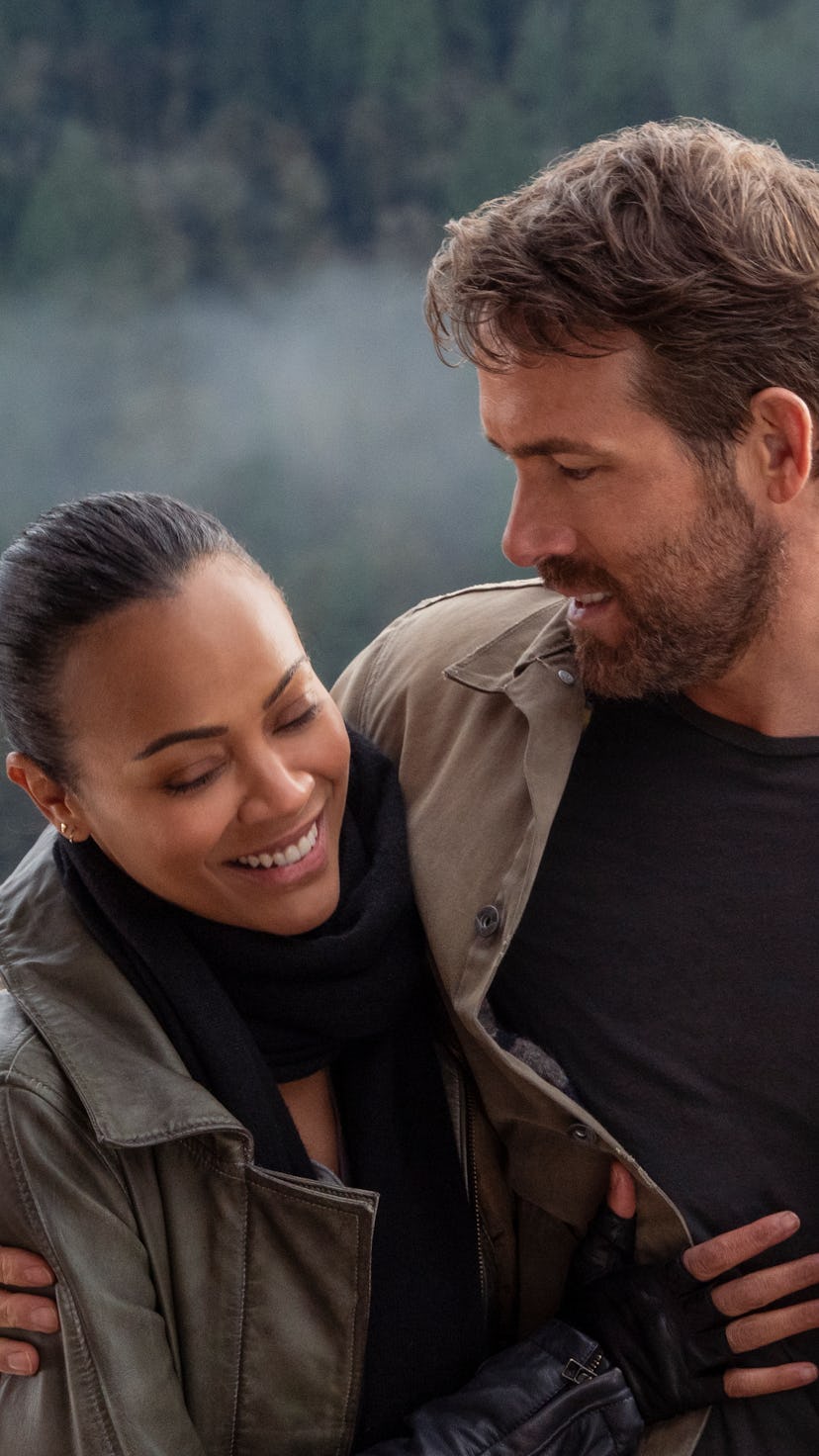 Zoe Saldana and Ryan Reynolds in 'The Adam Project'