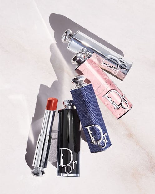 Dior Addict reboot lipsticks in pile on marble counter