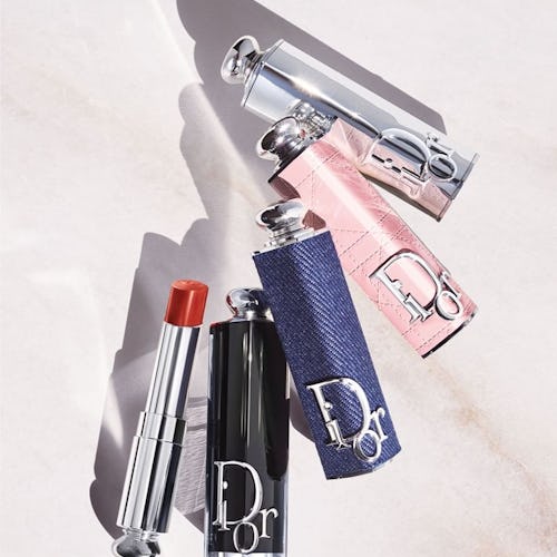 Dior Addict reboot lipsticks in pile on marble counter