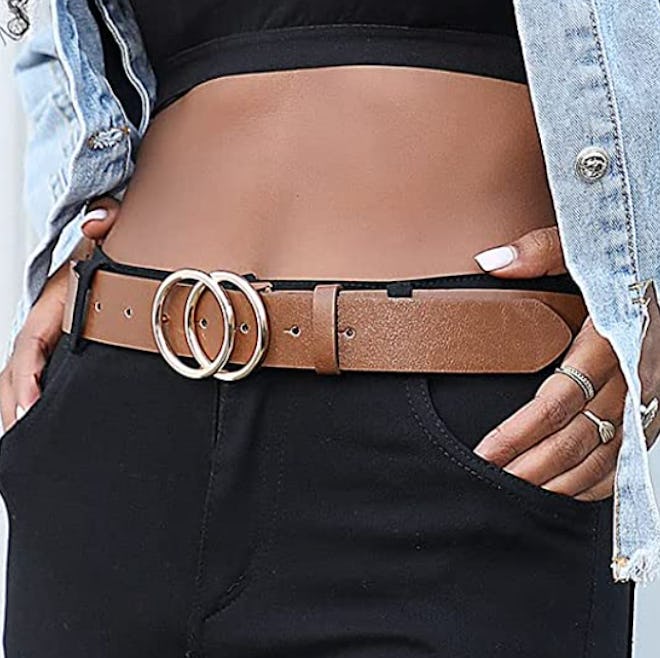 Earnda Faux Leather Waist Belt