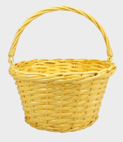 Choose from eight colors of this simple Easter basket for toddlers. 
