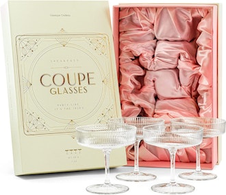 Glassique Cadeau Speakeasy Coupe Glasses (Set Of 4)