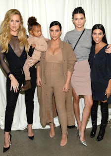 Khloé Kardashian, North West, Kim Kardashian, Kendall Jenner, and Kourtney Kardashian
