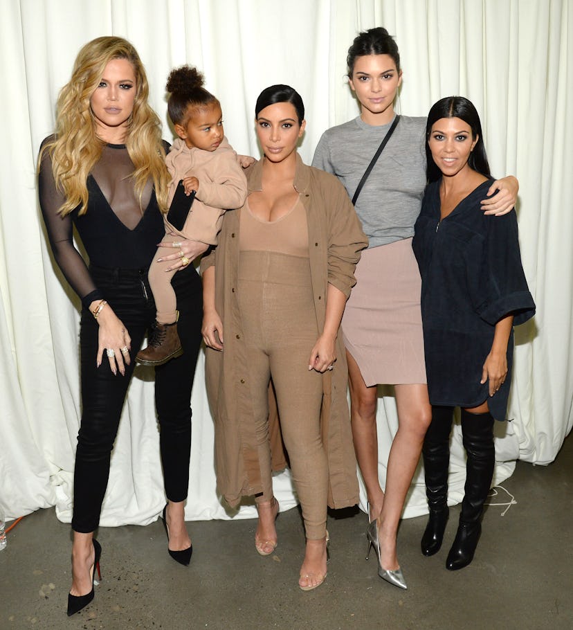 Khloé Kardashian, North West, Kim Kardashian, Kendall Jenner, and Kourtney Kardashian