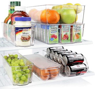 Greenco Refrigerator Organizer Bins (Set of 6) 