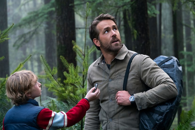 Walker Scobell and Ryan Reynolds in 'Young Adam'