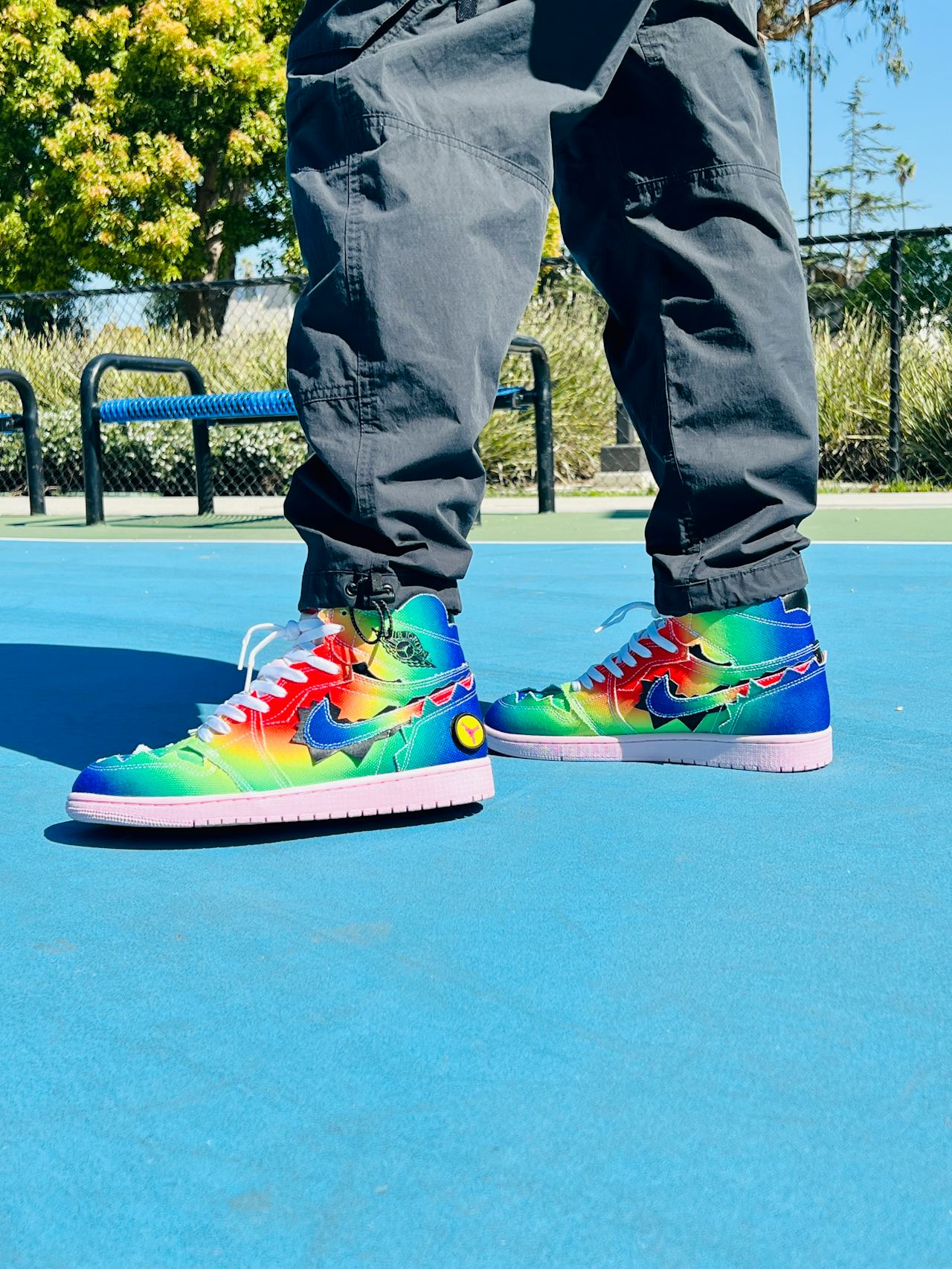 Wearing Nike s J Balvin Jordan 1 The colorful sneaker we needed