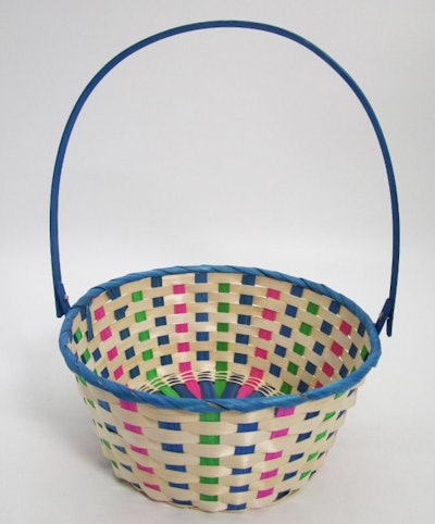 This woven Easter basket is a classic choice for toddlers.