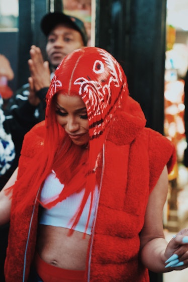 Cardi B Bandana-Print Wig Was Inspired by One of Her Most Daring Looks