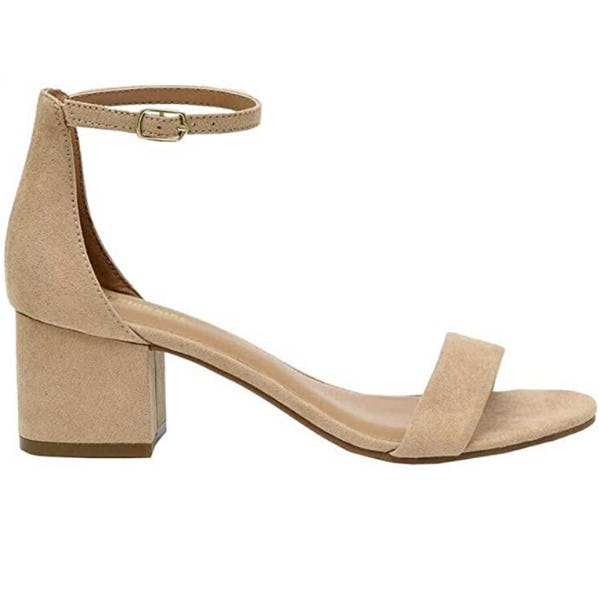 Cushionaire Alba Ankle Strap Block Heels