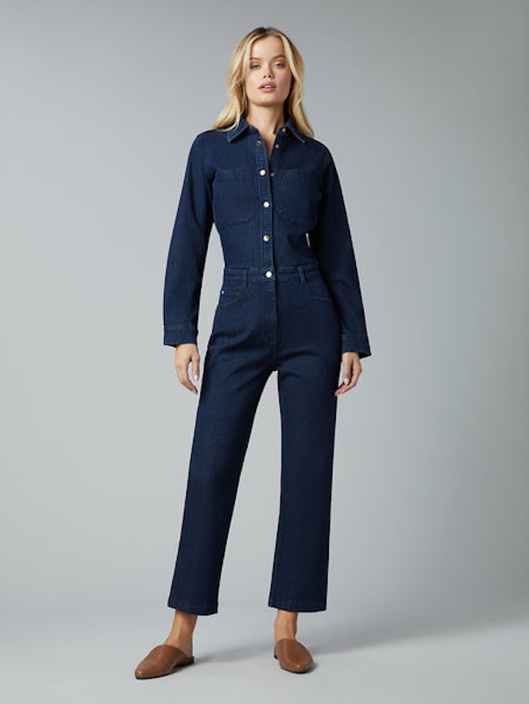 This DL1961 denim jumpsuit are ethically made from upcycled and recycled fabrics.