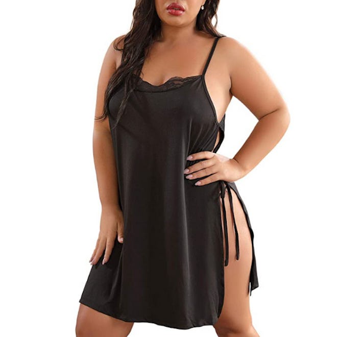 XAKALAKA Side Slit Strappy Chemise