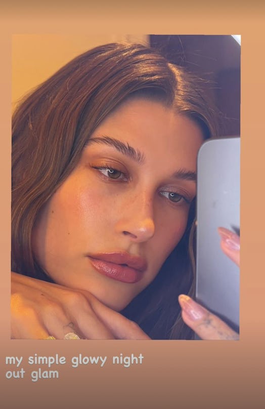 Hailey Bieber TikTok makeup routine