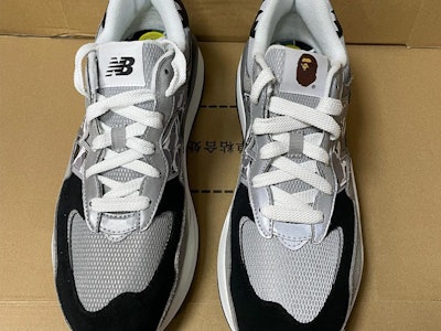 Bape x New Balance 57/40 black gray sneaker