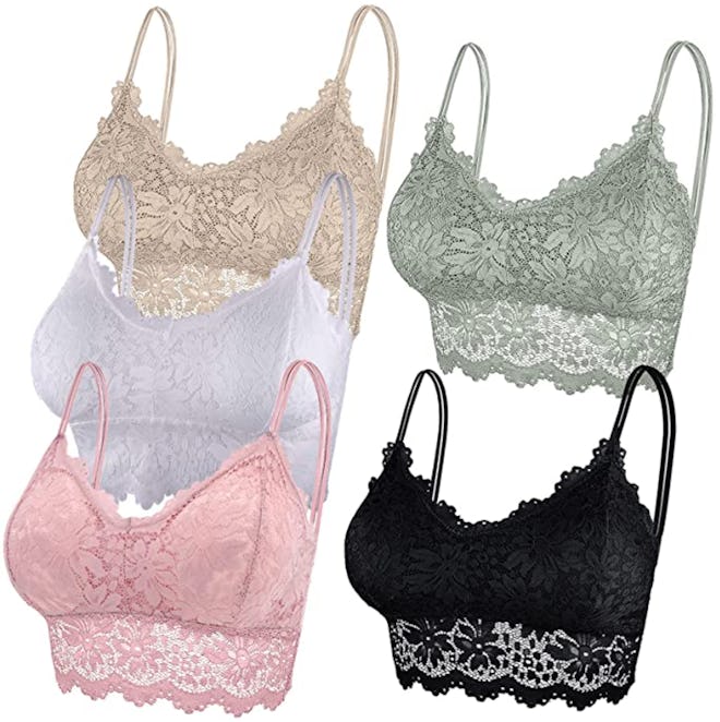Duufin Padded Lace Bralettes (5 Pieces)