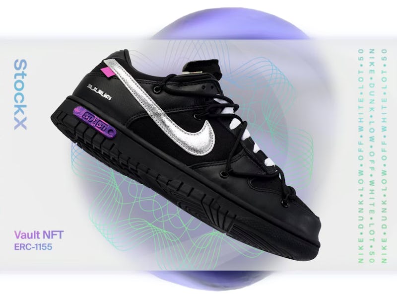 StockX Nike Off-White Dunk Low NFT
