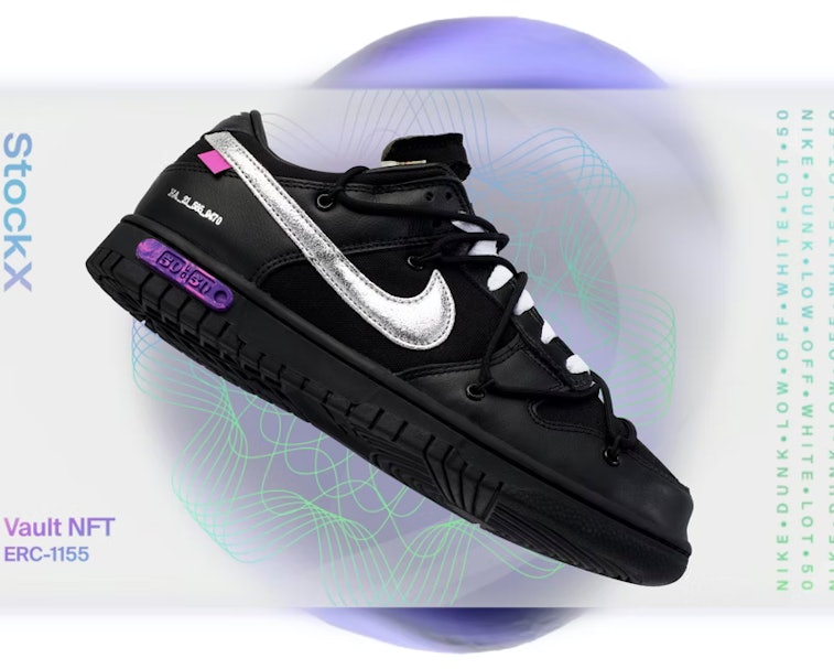 StockX Nike Off-White Dunk Low NFT