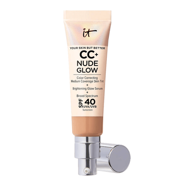 CC+ Nude Glow Lightweight Foundation + Glow Serum with SPF 40 in Medium Tan